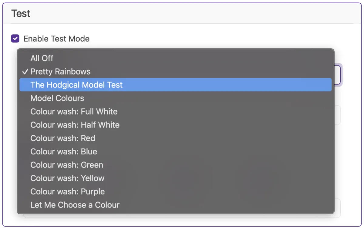 Test Presets