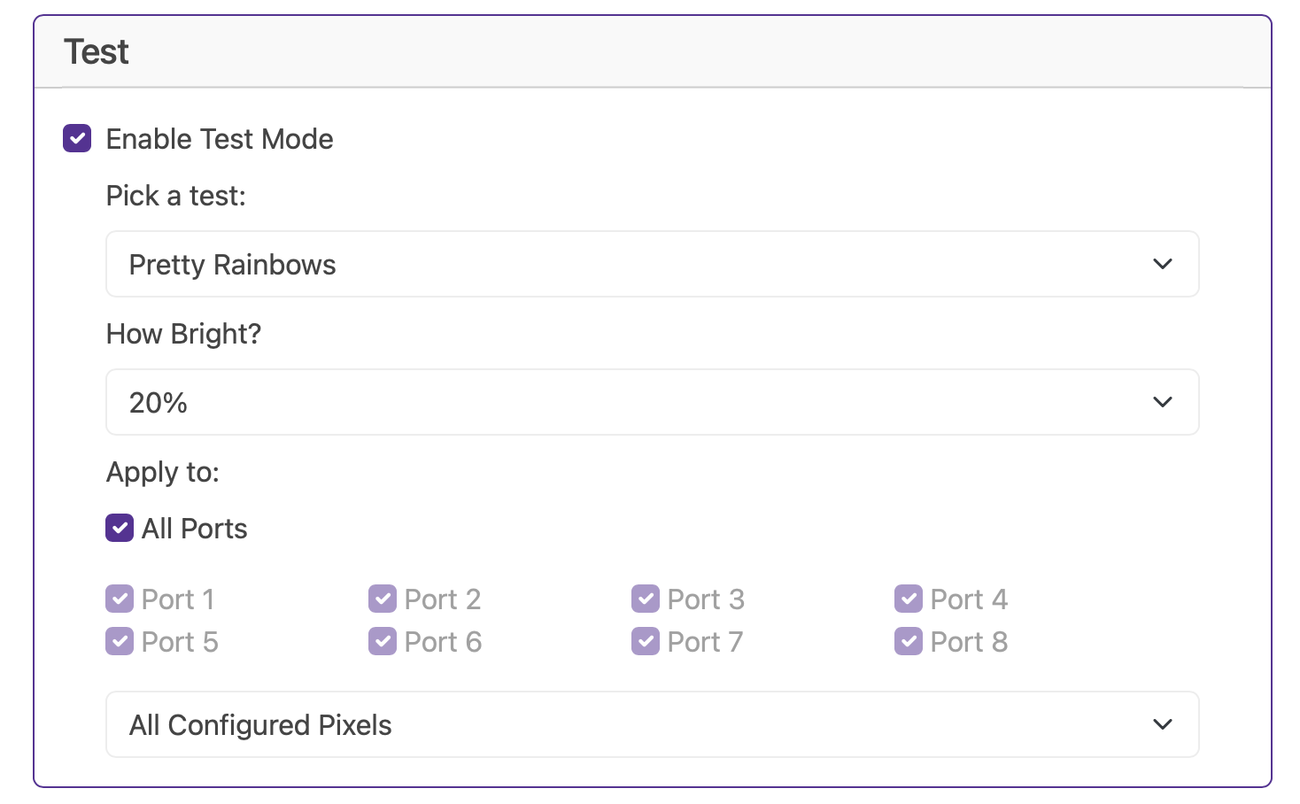 Baldrick17 Web Interface Test