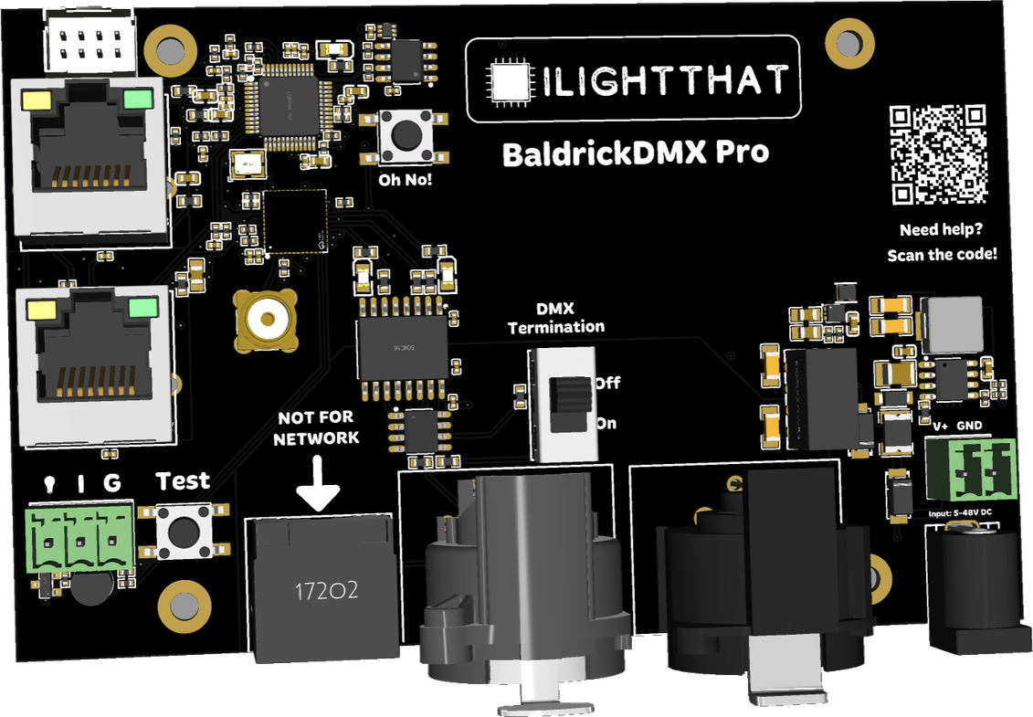 BaldrickDMX Pro controller board