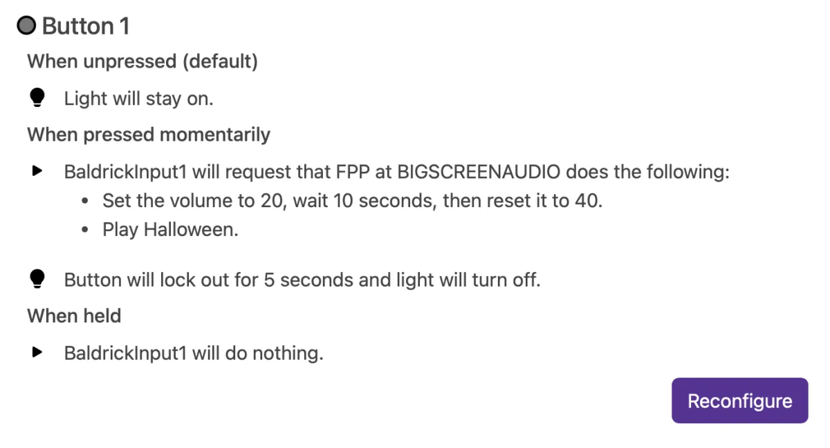 Input Configuration