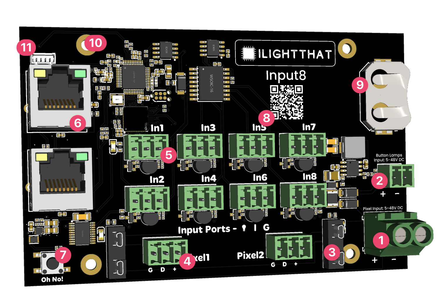 BaldrickInput8 Board Overview