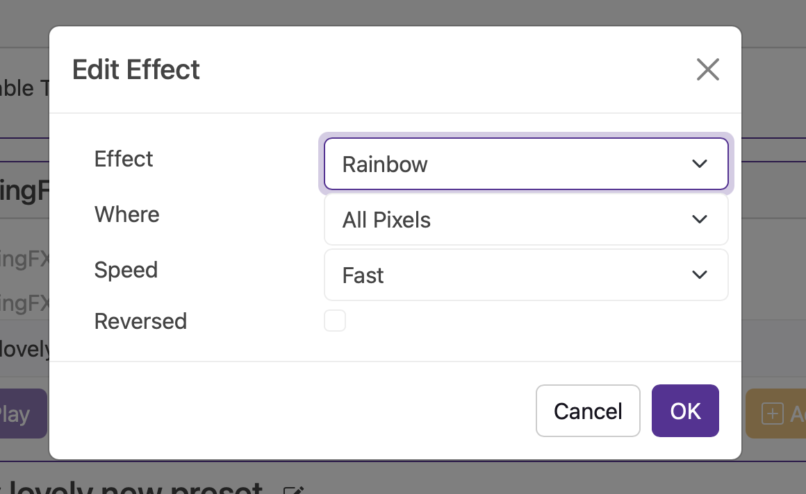 Rainbow Effect
