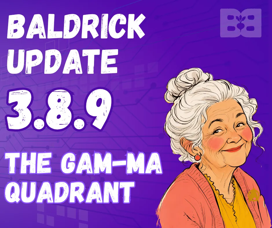 Baldrick update 3.8.9 — The GAM-MA Quadrant