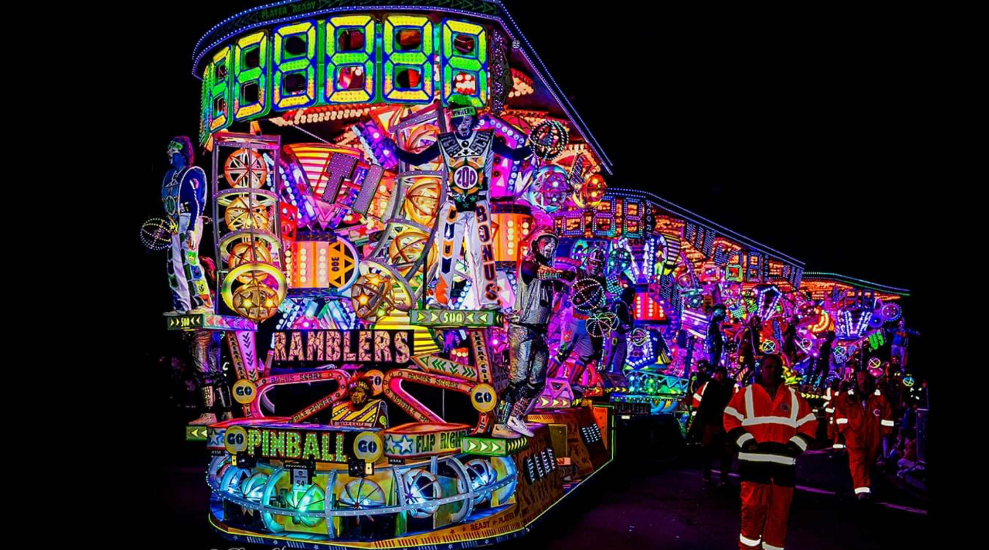 Pixel Carnival Float with Baldrick Boards