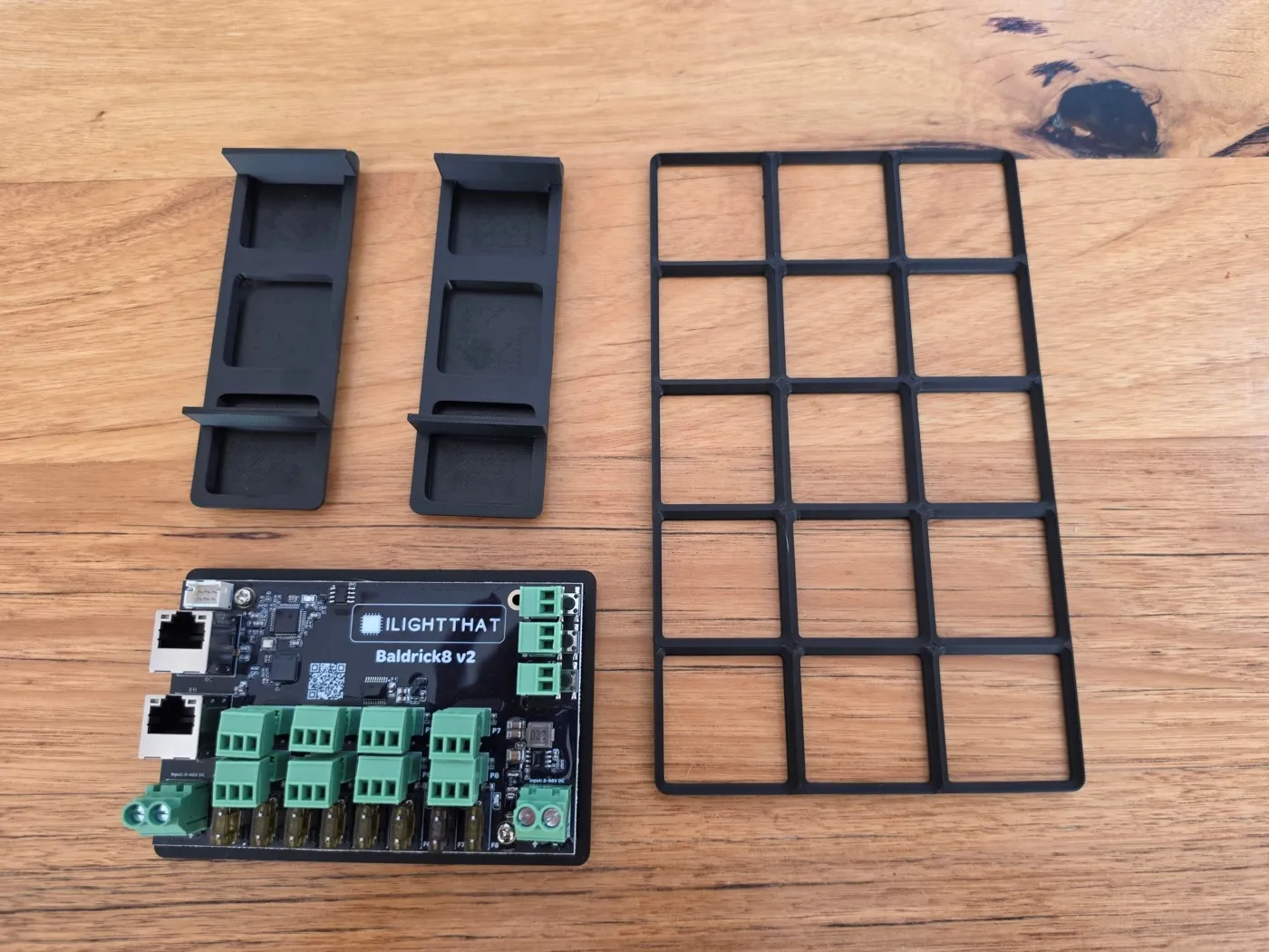 Baldrick8 with Gridfinity mount and HP 750W server PSU cradles